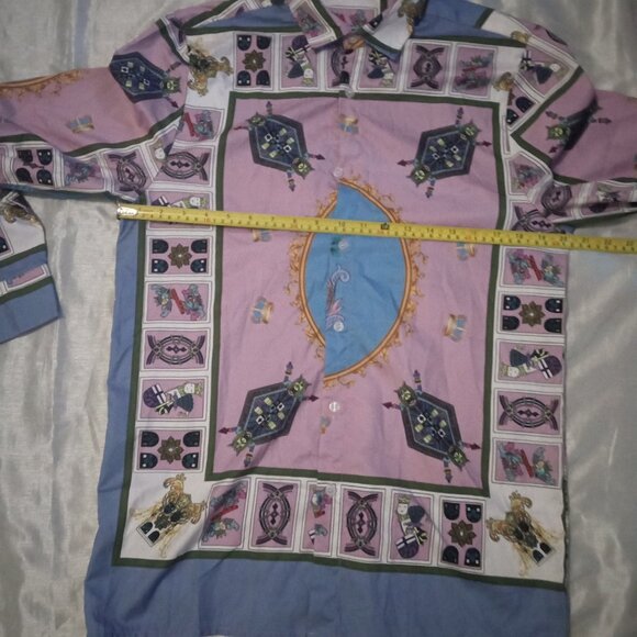 Fashion Nova men's long sleeves shirt multicolor size M - Picture 7 of 9